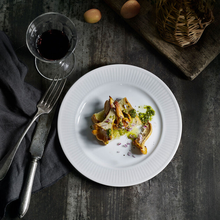 Plissé tallerken flad Ø24 cm